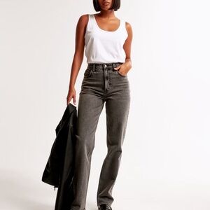 Abercrombie & Fitch Gray High Rise Jeans